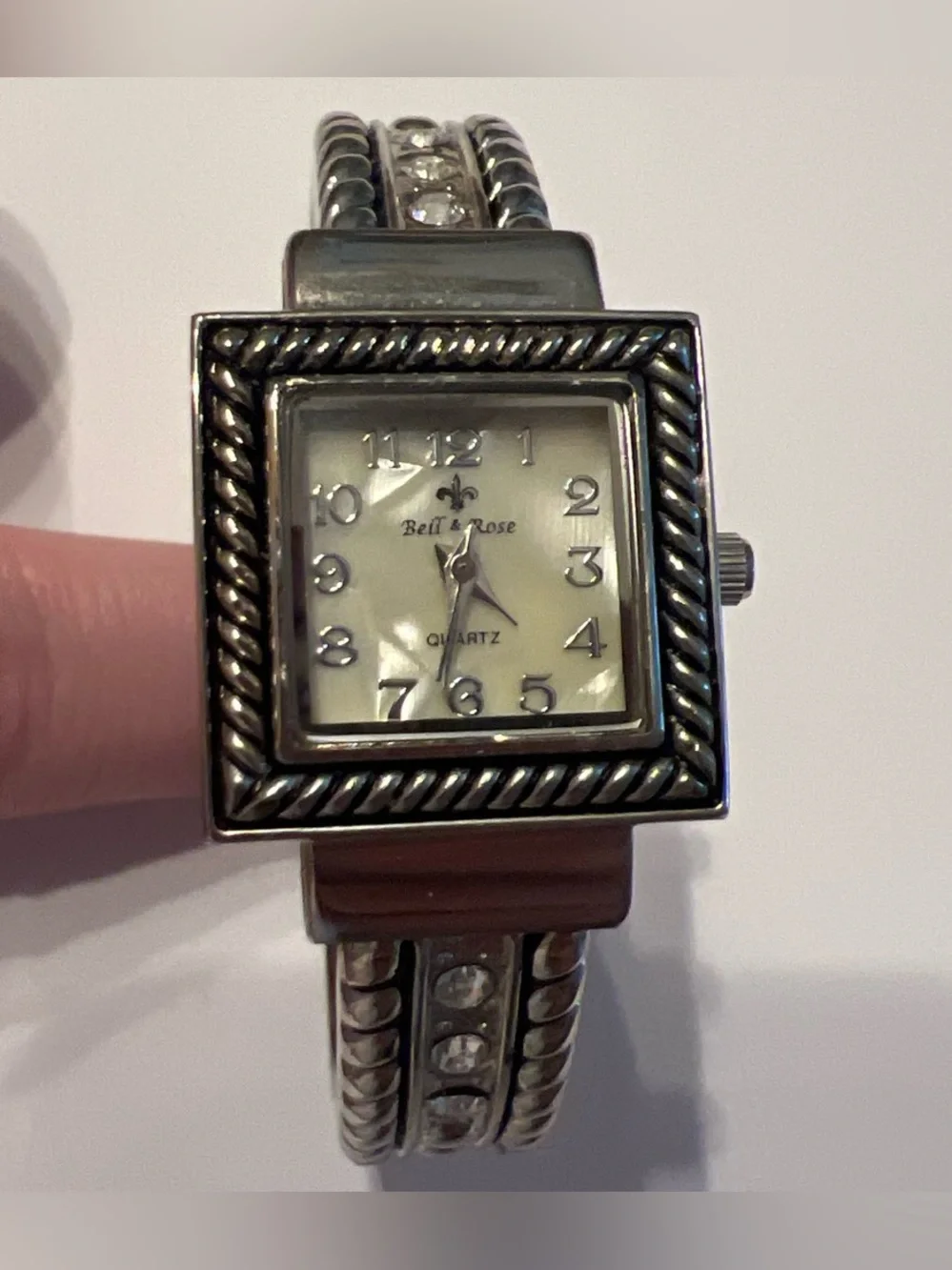 Silver-Tone Cuff Watch Bracelet - Classic